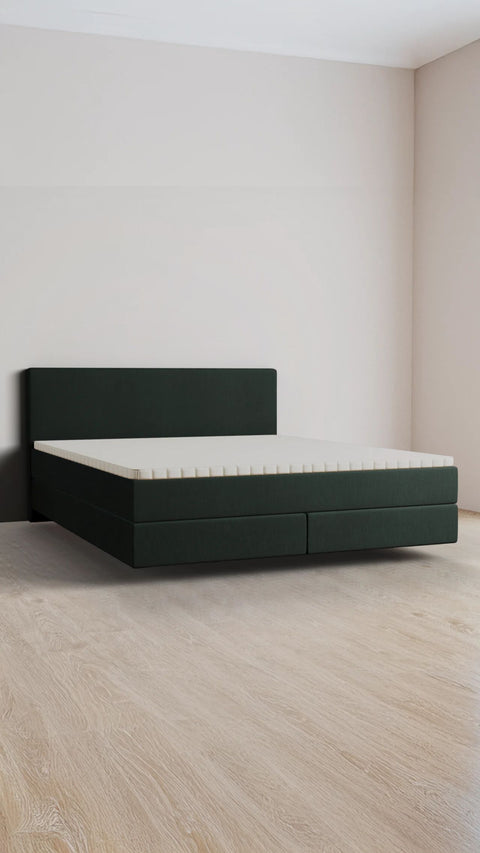 Green family boxspring bed 280x220 cm