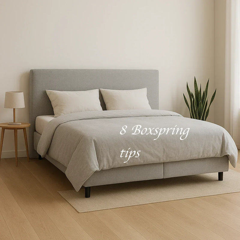 Tips om uw boxspringbed fris en schoon te houden
