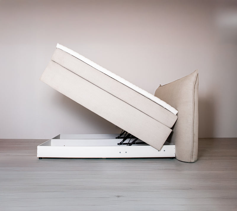 Boxspring beds with storage